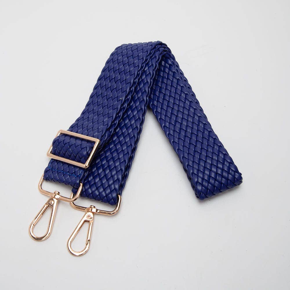 Bella Woven Women's Bag Strap: Multi navy orange pink