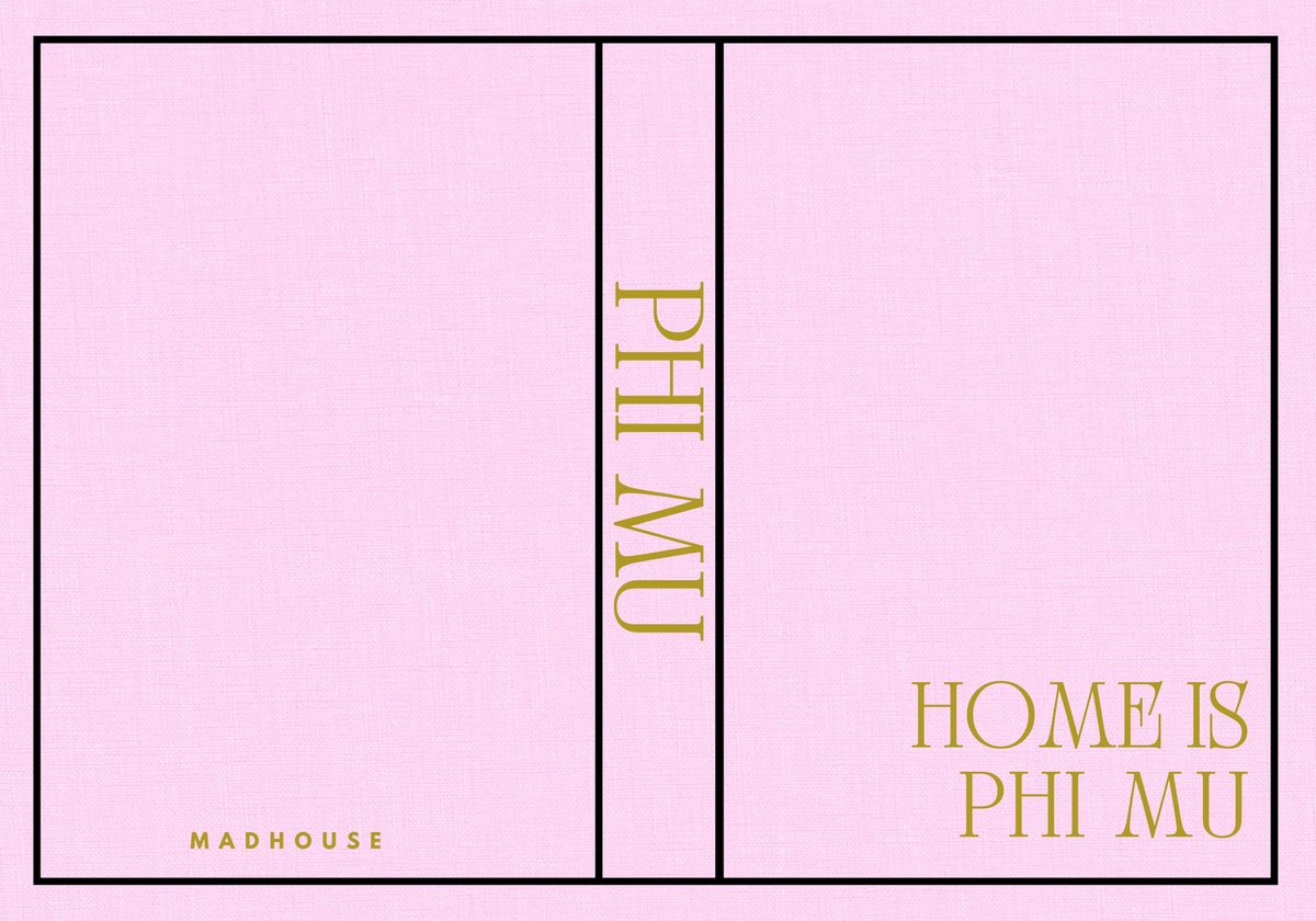 Sorority Keepsake Book Boxes 2026: Alpha Omicron Pi Pink