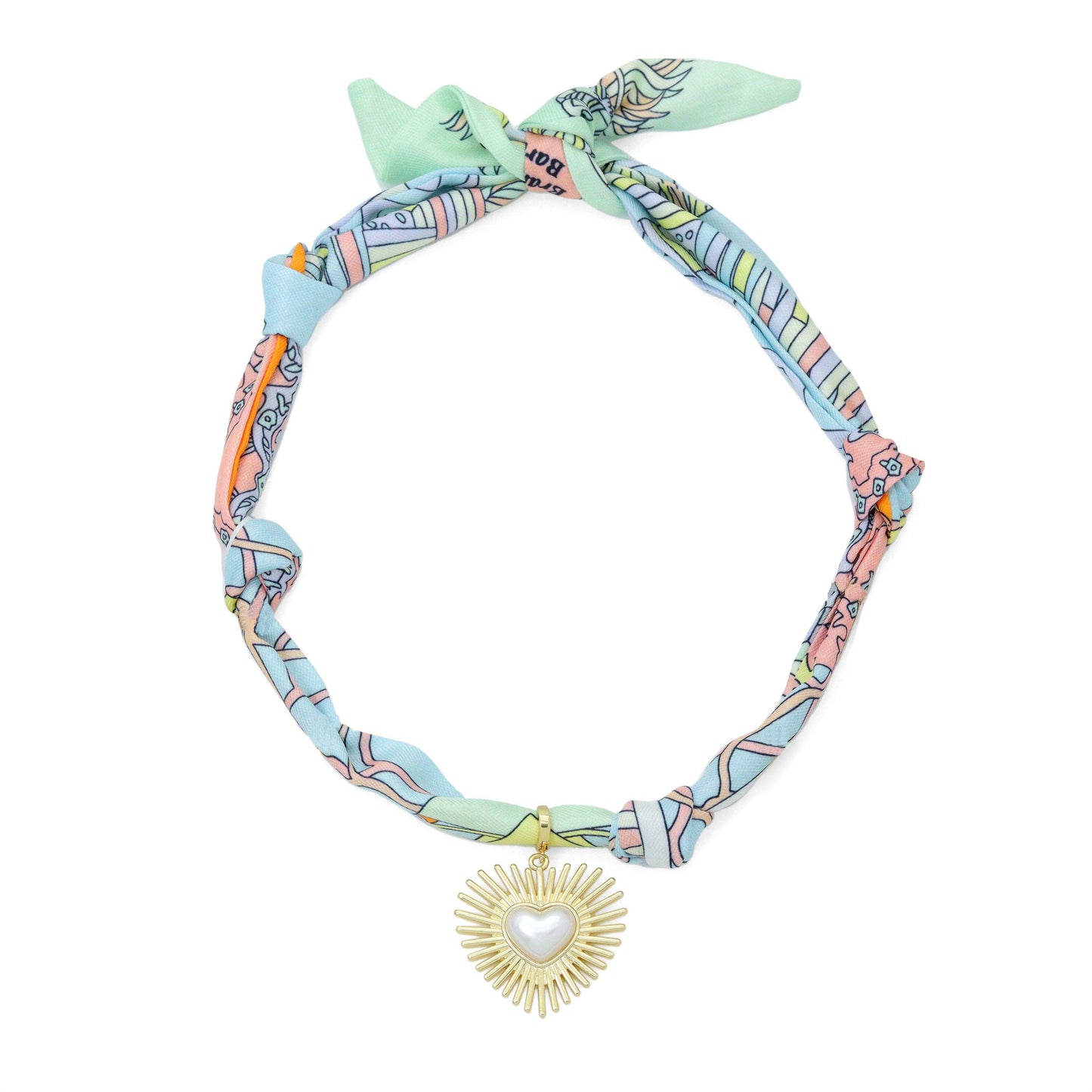Silk Scarf Statement Necklace : Scarf only (No pendant)