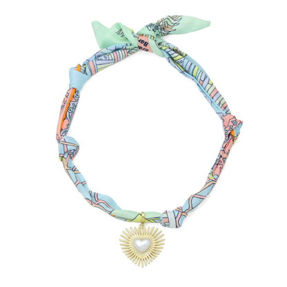 Silk Scarf Statement Necklace : Scarf only (No pendant)