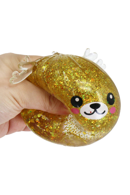 PREORDER: Christmas Reindeer Glitter Sugar Maltose Dumpling Squishy: ASSORTED / ONE SIZE