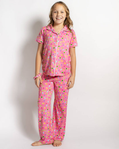 PREORDER Big Girls Light It Up Short Sleeve Pajama Set