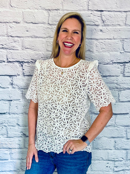 CLEARANCE: Floral Lace
