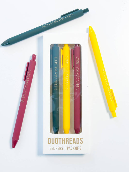 Lettered Luxe Sorority Pens: ALPHA GAMMA DELTA
