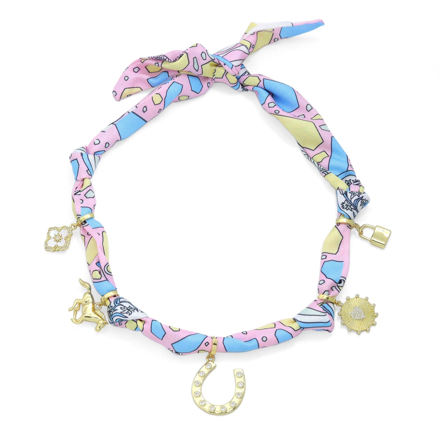 Silk Scarf Statement Necklace : Scarf only (No pendant)