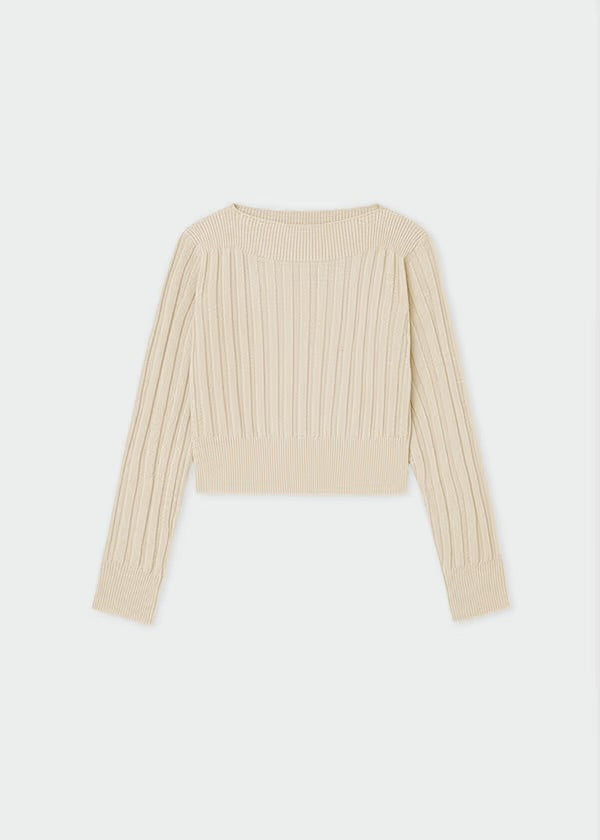 Mayoral Girl’s Sweater Ribbed Crop Top
