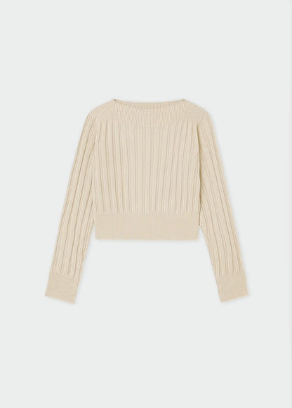 Mayoral Girl’s Sweater Ribbed Crop Top
