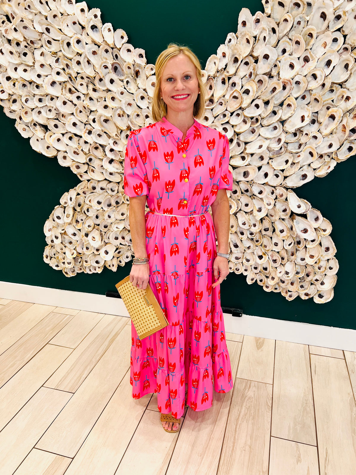 CLEARANCE: Strawberry Pink dupe dress