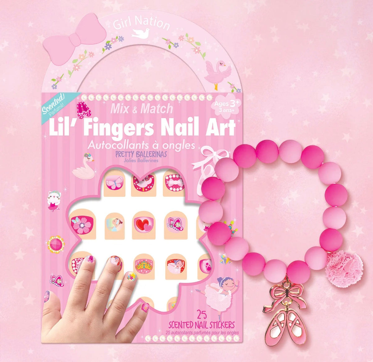 Lil’ Fingers Nail Art & Bracelet Set