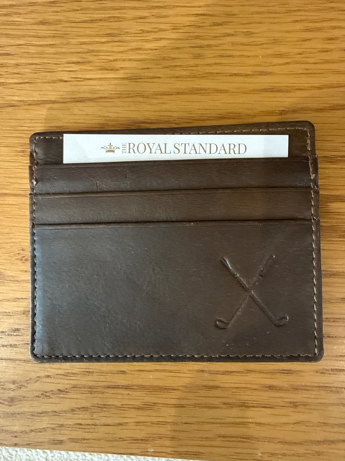 Leather Embossed Slim Wallet