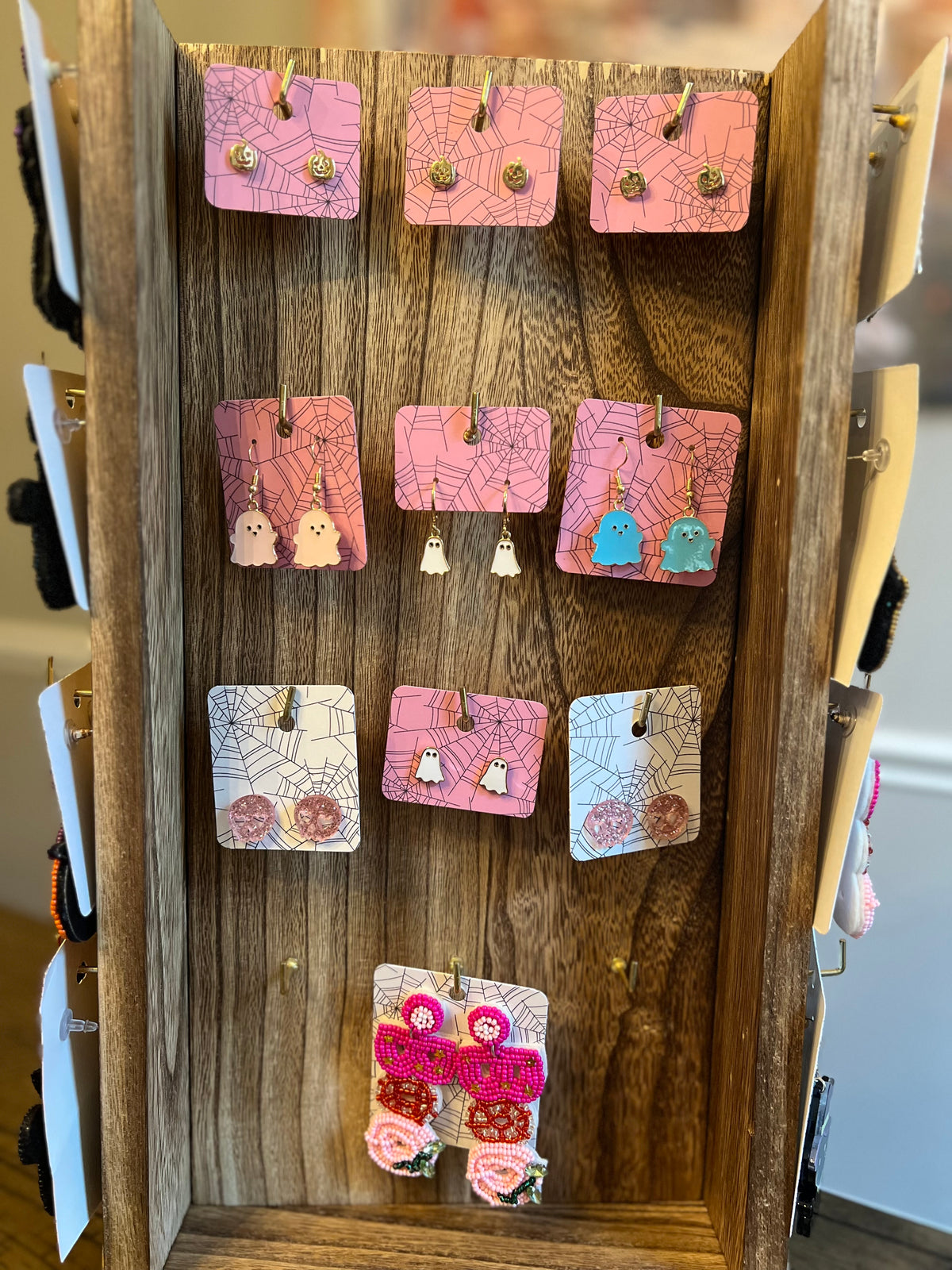 Happy Cartoon Ghost dangle earrings