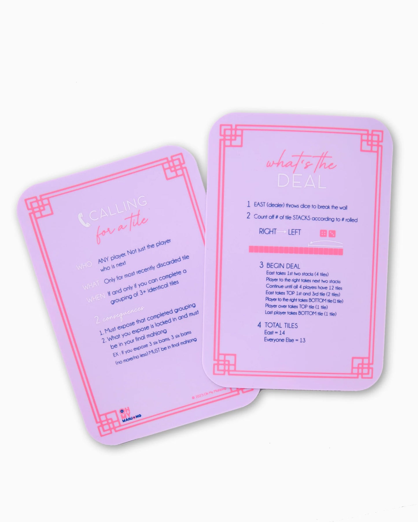 Lilac Shufflers for Mahjong Tiles