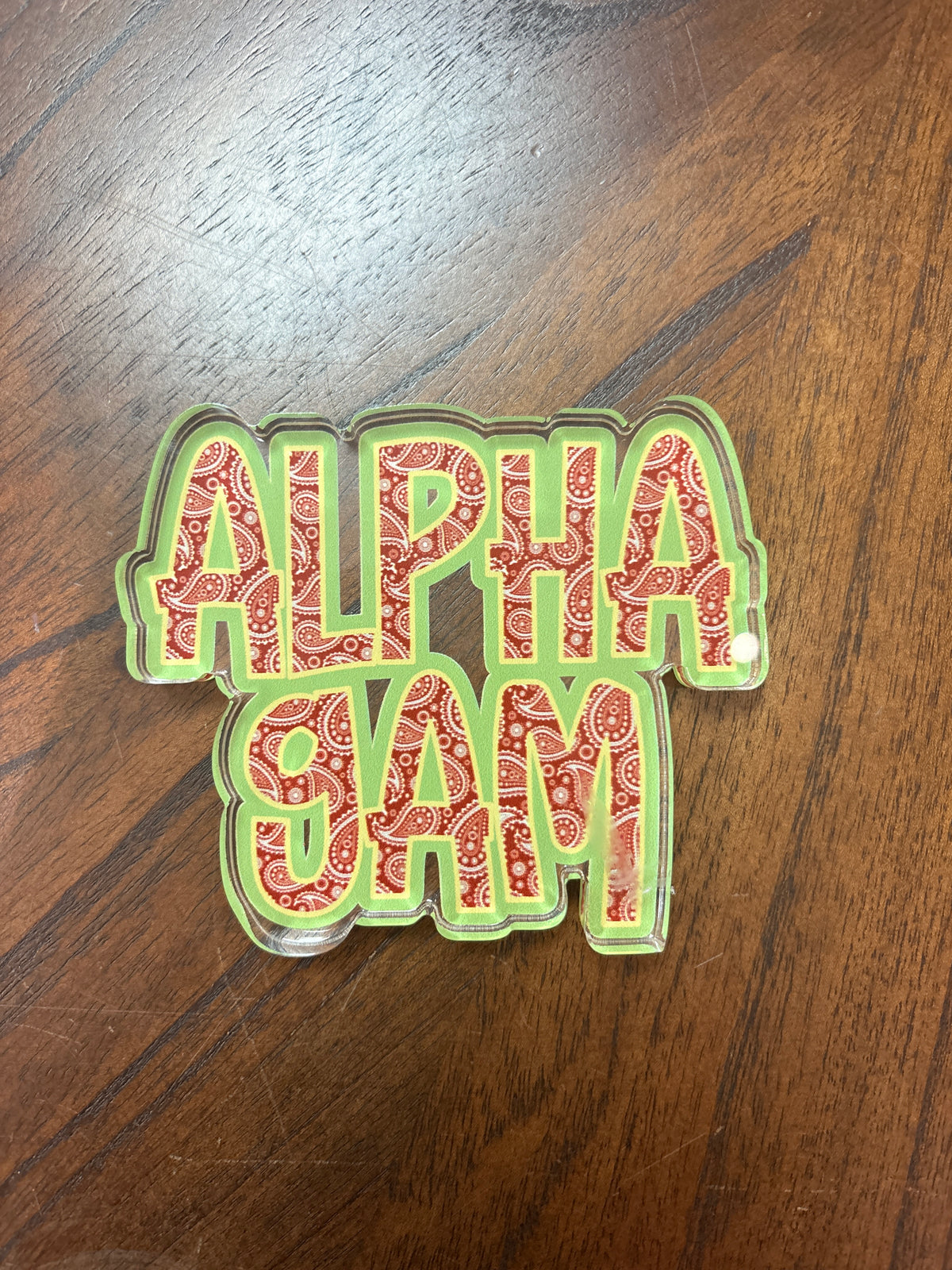 Sorority Acrylic Shelfie: Alpha Gamma Delta