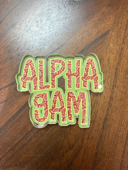 Sorority Acrylic Shelfie: Alpha Gamma Delta