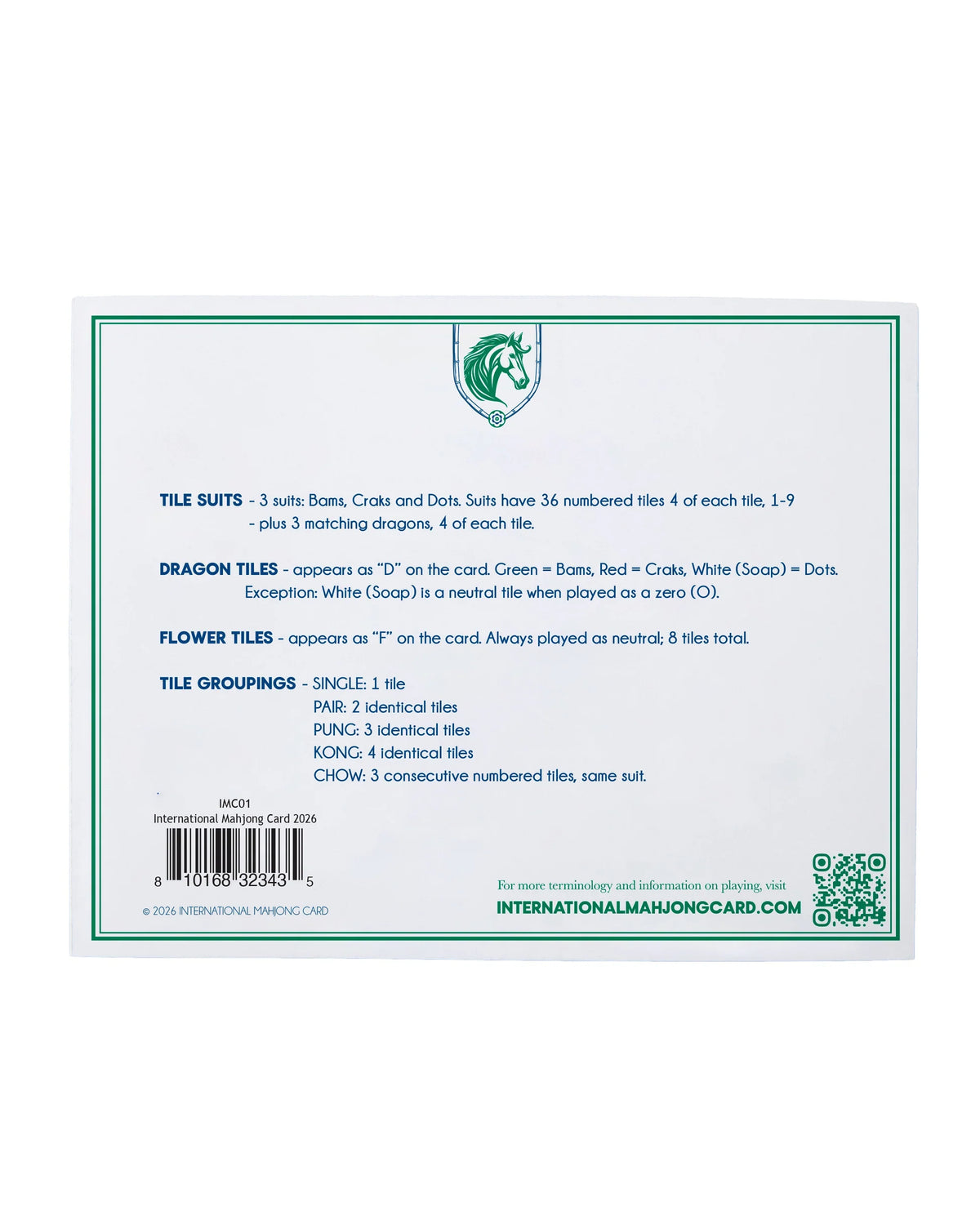 International Mahjong Card - Oh My Mahjong
