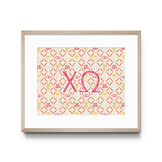 Chi Omega Art Print (Print only), Sorority: 5x7