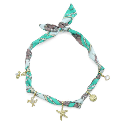 Silk Scarf Statement Necklace : Scarf only (No pendant)