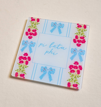 Sorority Acrylic Coaster: Chi Omega