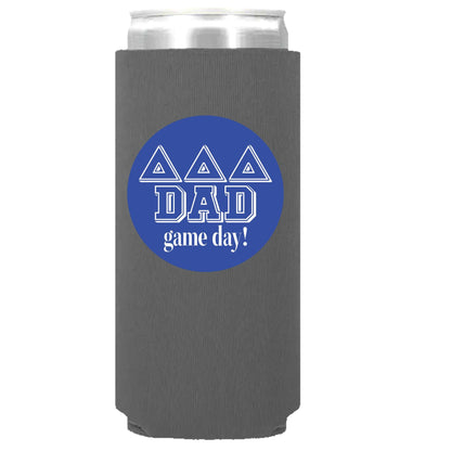 Sorority DAD Can Coolers: Greek dad / Alpha Gamma Delta / Slim