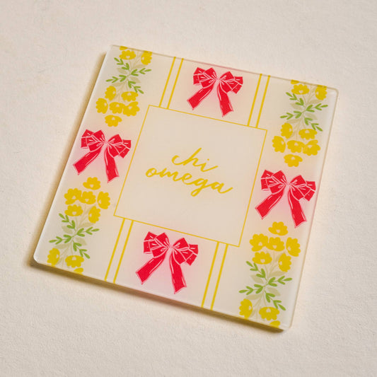 Sorority Acrylic Coaster: Chi Omega