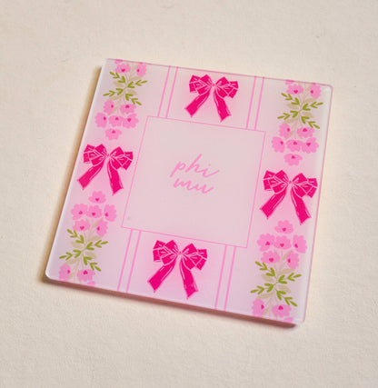 Sorority Acrylic Coaster: Alpha Omicron Pi