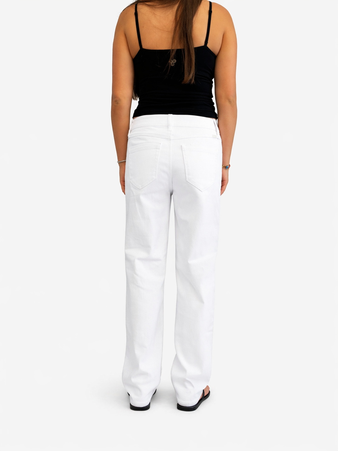 1822 Denim - Petite 28" Eco-Friendly Wide Leg Jean in White