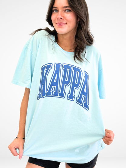 Sorority Varsity Arch Puff Tee :  KAPPA KAPPA GAMMA