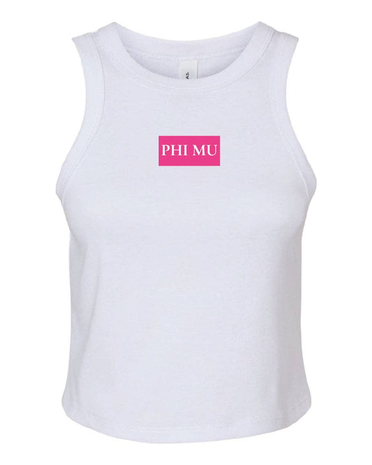 Phi Mu Daily Tanks: WHITE