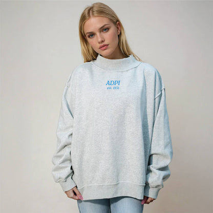 PREORDER : Sorority Chapter Mockneck Sweatshirt : Alpha Omicron Pi
