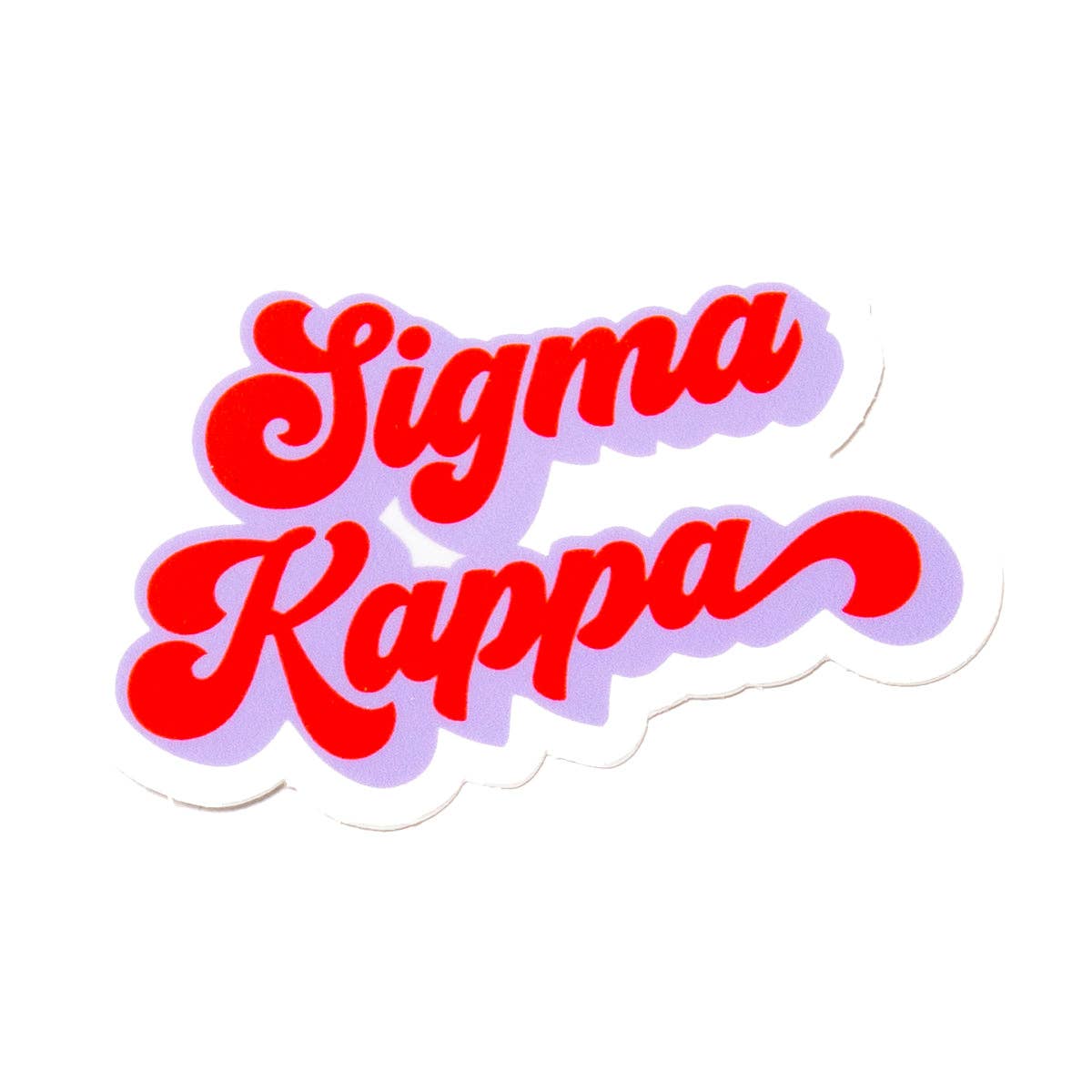 Sorority RETRO Script Decal Sticker: Phi Mu