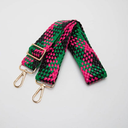 Bella Woven Women's Bag Strap: Navy