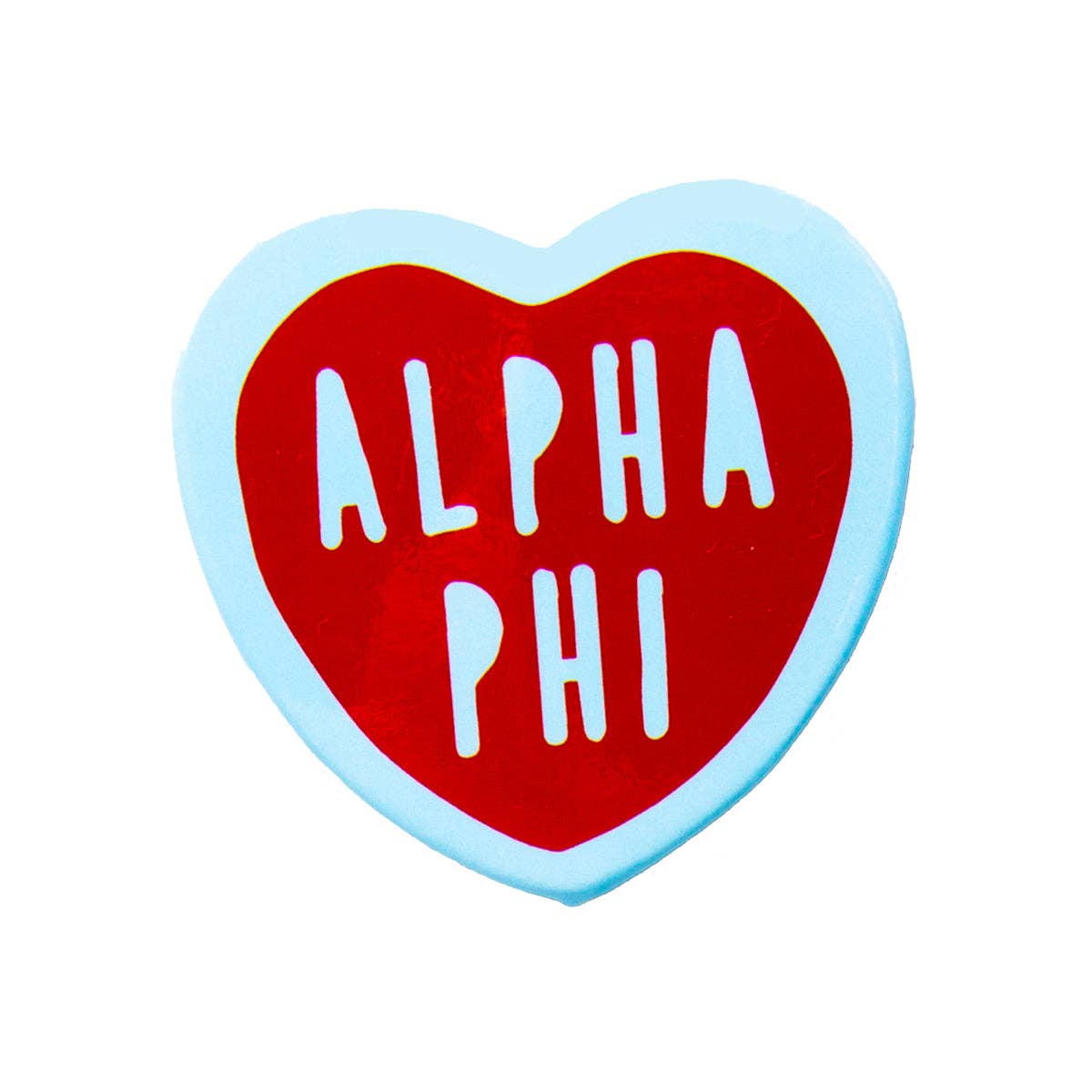Sorority Sweet Heart Button: Kappa Kappa Gamma