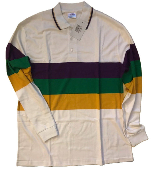 Child Mardi Gras Polo Long Sleeve