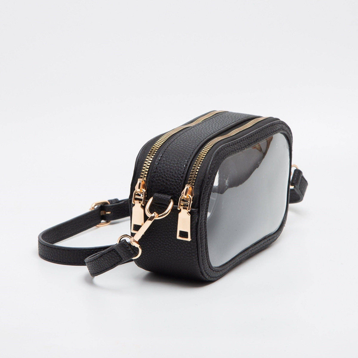 Double Zipper Oval Clear Gameday/Stadium Bag Purse : Leopard