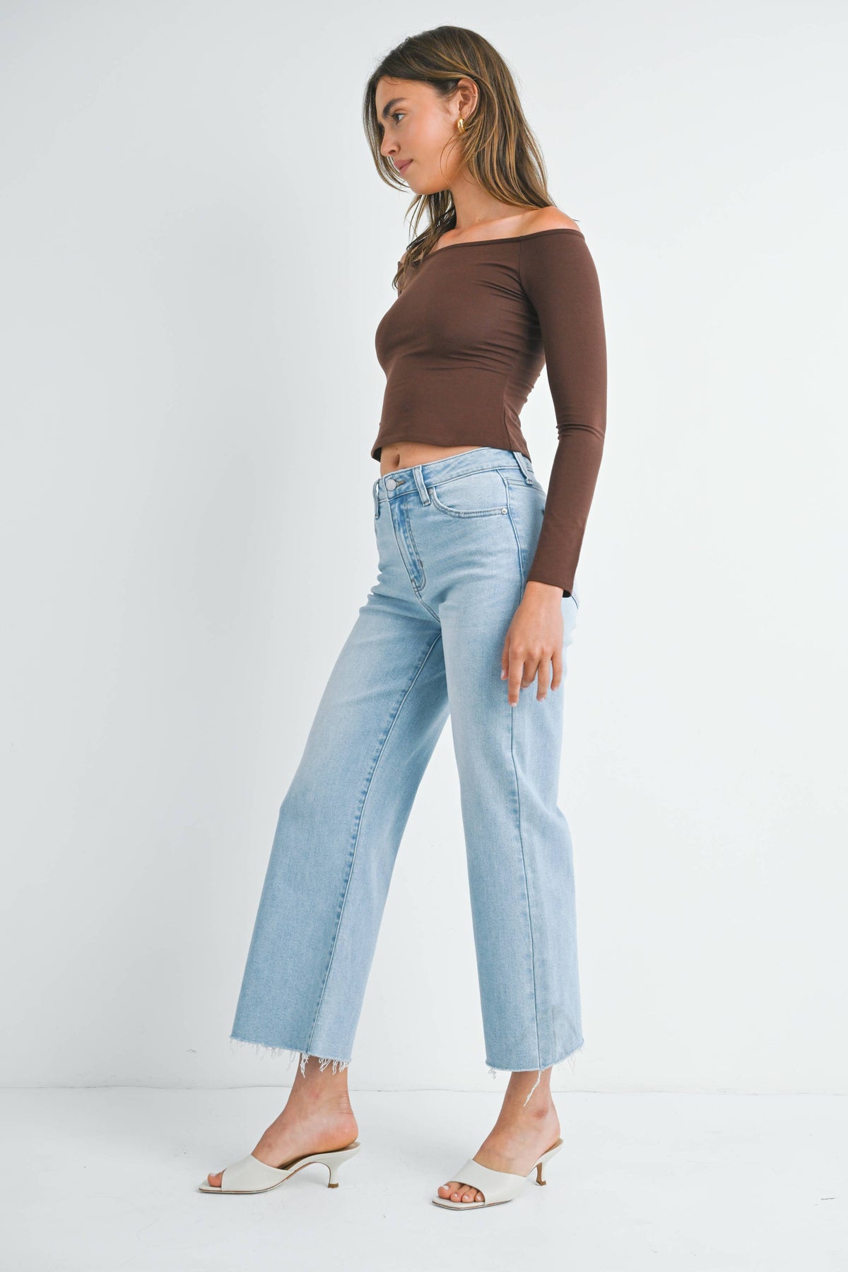 JBD - Slim Wide Leg Jeans / LIGHT DENIM