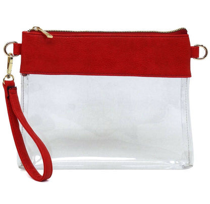 Game Day Clear Crossbody Bag Purse : Champagne Gold