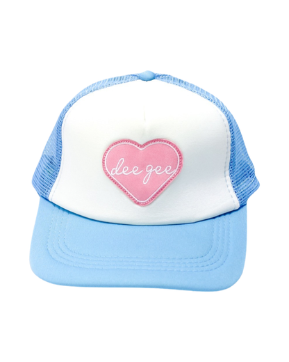 Sorority Whole Lotta Love Heart Trucker Hat: ALPHA GAMMA DELTA