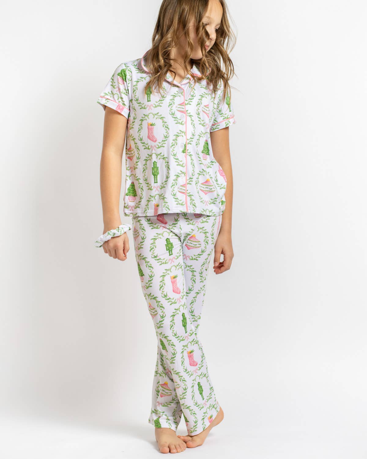 PREORDER Big Girls Nutcracker Trellis Sleep Pants Set