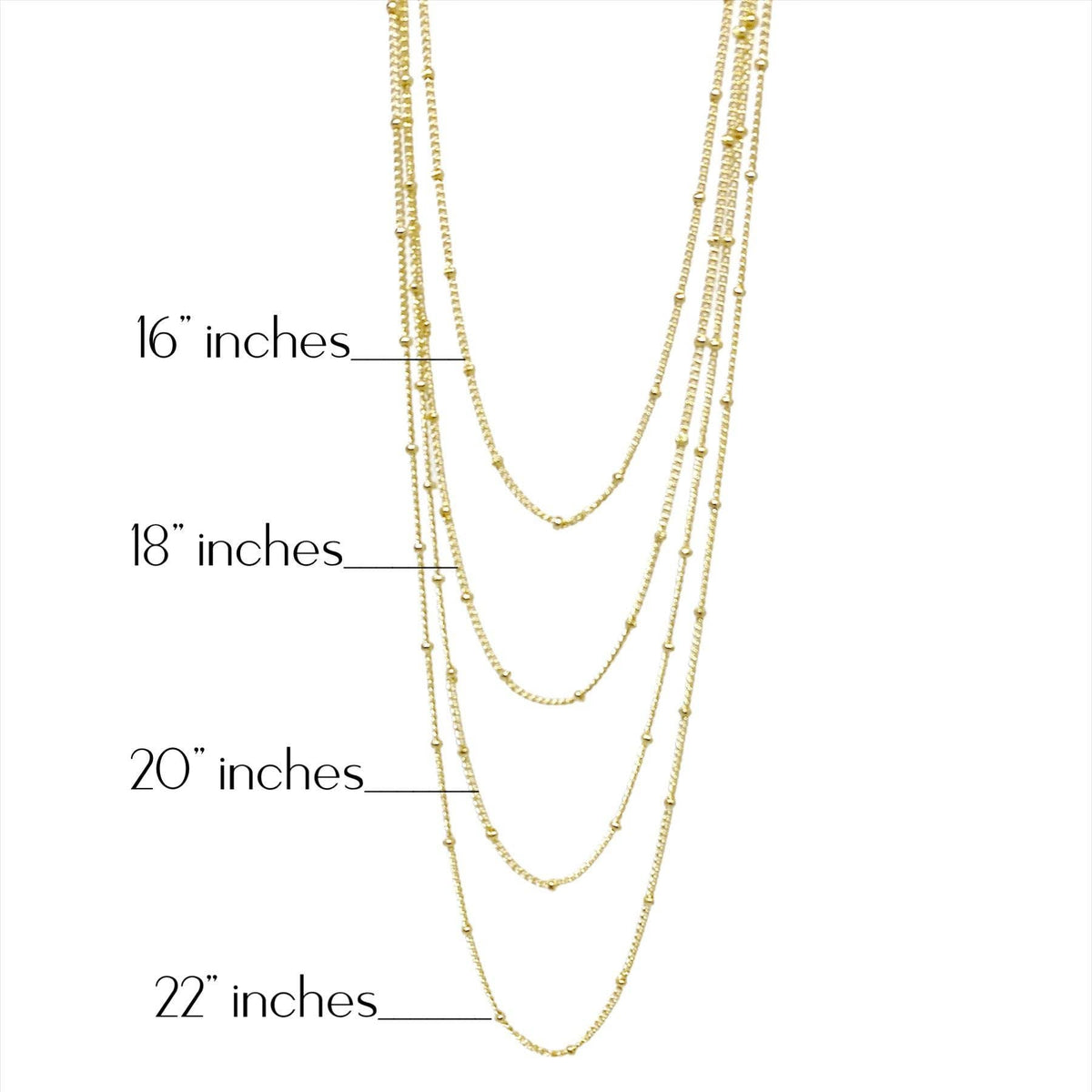 18k Gold Filled 1mm Satellite Chain Available in 16"