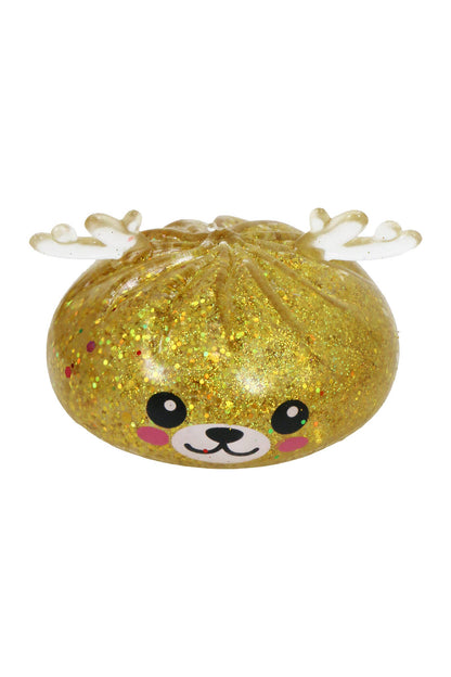 PREORDER: Christmas Reindeer Glitter Sugar Maltose Dumpling Squishy: ASSORTED / ONE SIZE