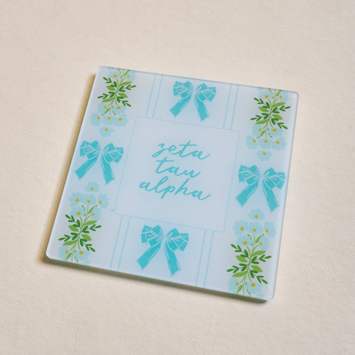 Sorority Acrylic Coaster: Alpha Omicron Pi