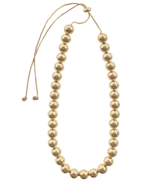 Gold Ball Necklace