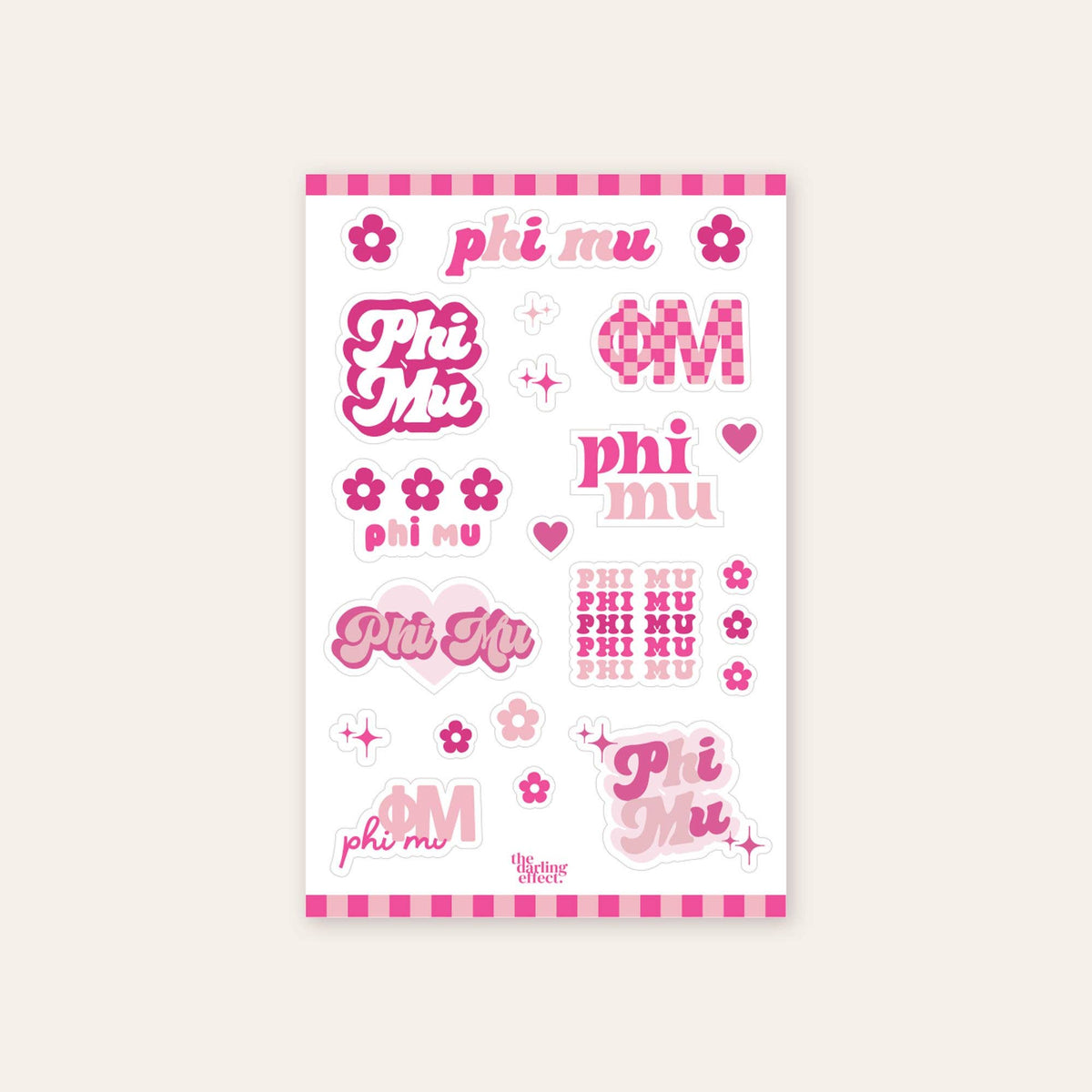 Sorority Sticker Sheet - Kappa Kappa Gamma