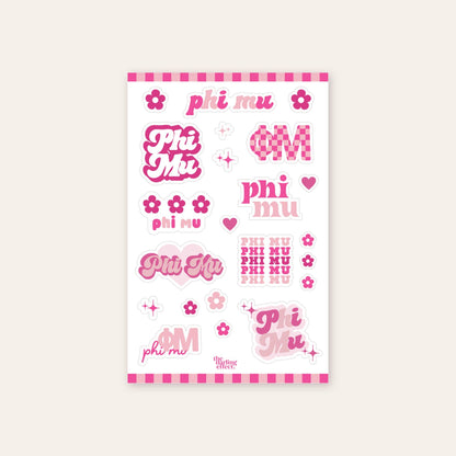 Sorority Sticker Sheet - Kappa Kappa Gamma