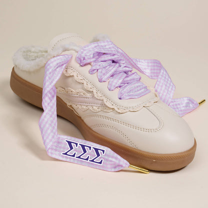 PREORDER: The Darling Effect - Sorority Step It Up Shoelaces: Alpha Gamma Delta