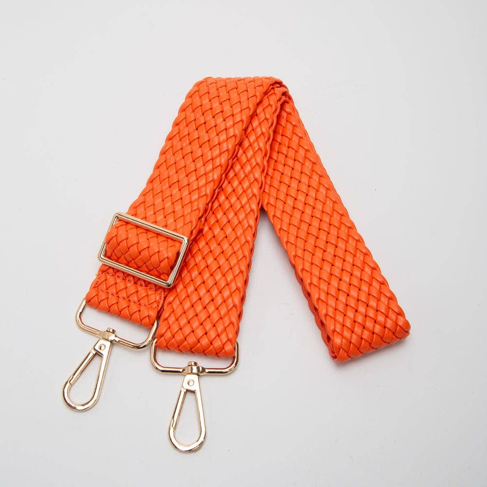 Bella Woven Women's Bag Strap: Multi navy orange pink