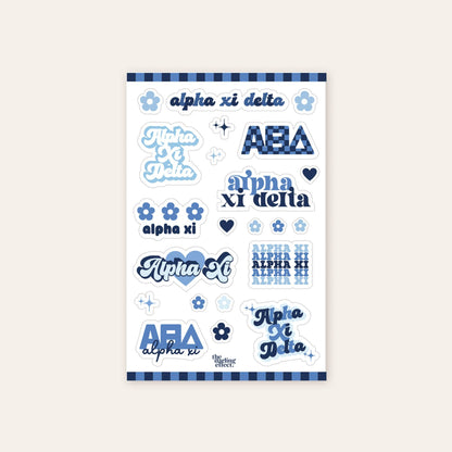 Sorority Sticker Sheet - Phi Mu