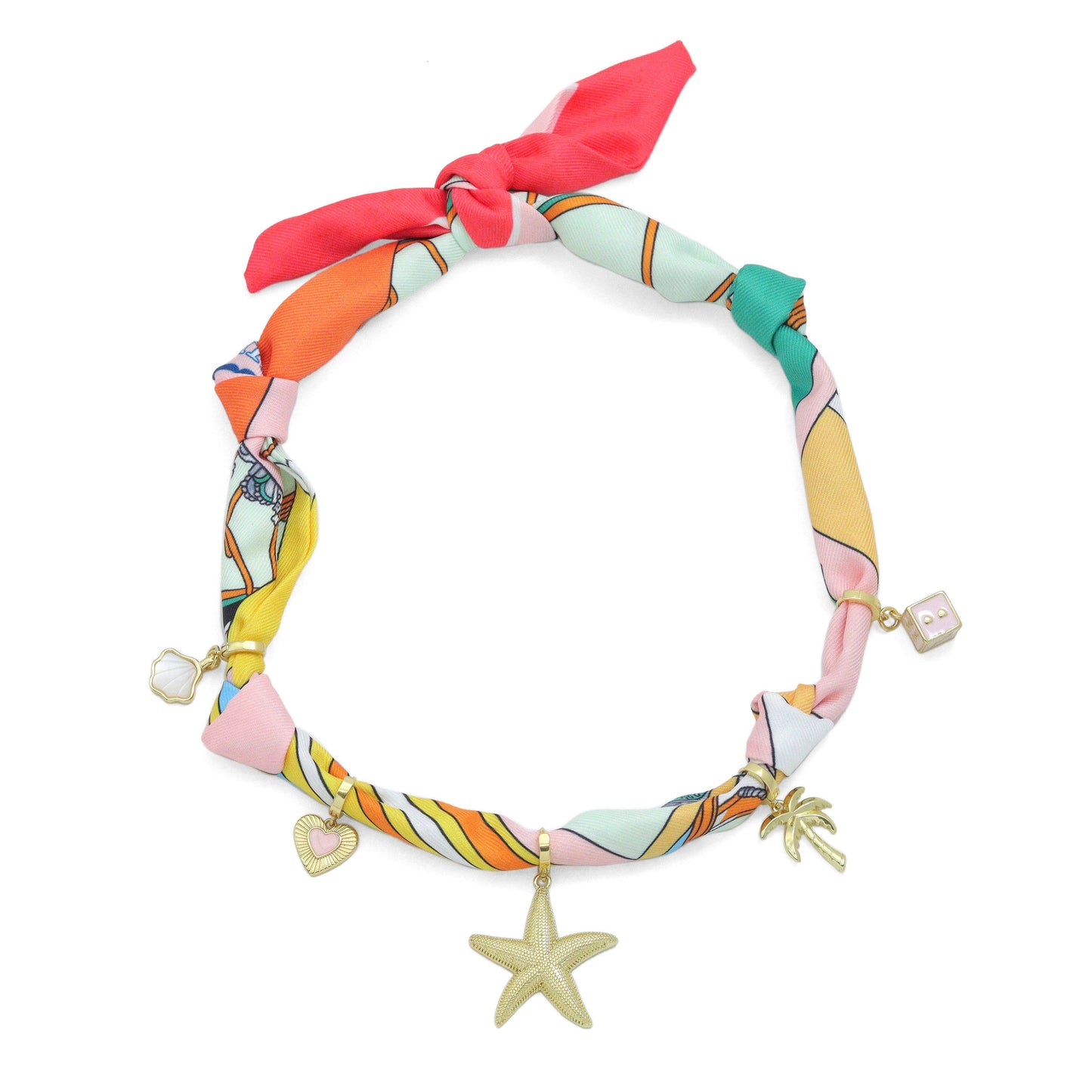 Silk Scarf Statement Necklace : Scarf only (No pendant)