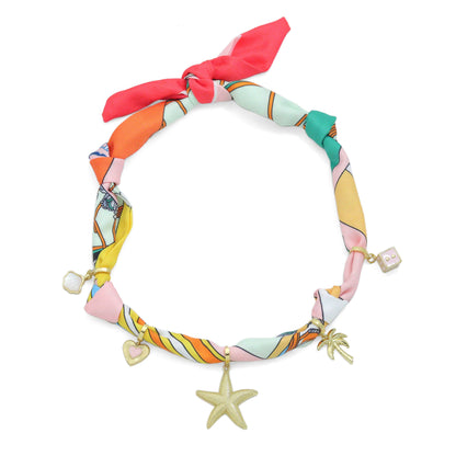 Silk Scarf Statement Necklace : Scarf only (No pendant)