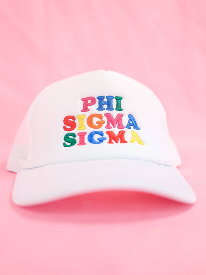 Sorority Fun Times Trucker Hat: PHI MU